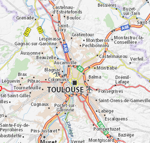 carte de Toulouse